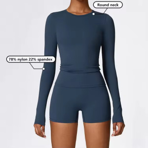 Custom Long Sleeved Yoga Sets Manufacturer |  Compression Workout Gym Fitness Sets Supplier