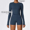 Custom Long Sleeved Yoga Sets Manufacturer |  Compression Workout Gym Fitness Sets Supplier