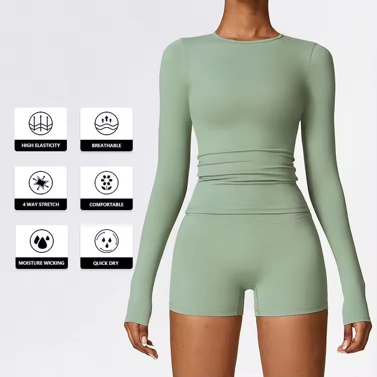 Long Sleeved Yoga Sets Manufacturer