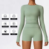 Custom Long Sleeved Yoga Sets Manufacturer |  Compression Workout Gym Fitness Sets Supplier