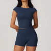 Custom Sport Wear Short T-shirt Manufacturer | Yoga Sets for Women Supplier