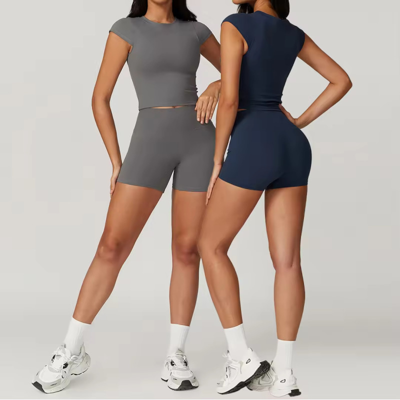 Custom Sport Wear Short T-shirt Manufacturer | Yoga Sets for Women Supplier