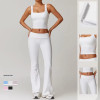 Custom Yoga Wear Flared Leggings Manufacturer | High Waist 2 Piece Yoga Sets Supplier