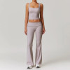 Custom Yoga Wear Flared Leggings Manufacturer | High Waist 2 Piece Yoga Sets Supplier