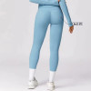Custom No Front Seam Butt Lift Leggings Manufacturer |  2-Piece High-Waist Tracksuits Supplier
