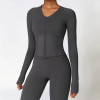 Custom 2 Pieces jackets Sportswear Manufacturer |  Athletic Gym Leggings Supplier