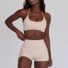 Custom Backless Fitness Bra Manufacturer | Athletic 2 Piece shorts Sets Supplier