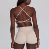 Custom  Backless Fitness Bra Manufacturer | Athletic 2 Piece shorts Sets Supplier