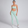 Custom Criss-Cross Back Sports Bra Manufacturer | High-Waisted Leggings Supplier