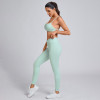 Custom Criss-Cross Back Sports Bra Manufacturer | High-Waisted Leggings Supplier