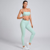 Custom Criss-Cross Back Sports Bra Manufacturer | High-Waisted Leggings Supplier