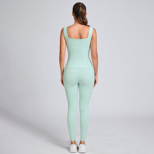 Custom Tank Top and Legging Set for Women Manufacturer | Sleeveless Top Supplier