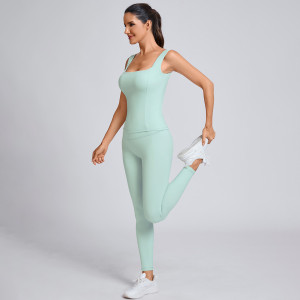 Custom Tank Top and Legging Set for Women Manufacturer | Sleeveless Top Supplier