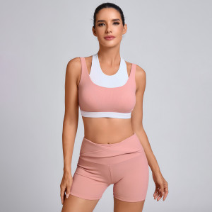 Custom two-piece layered Sports Bra Manufacturer | Shorts with Pockets Supplier
