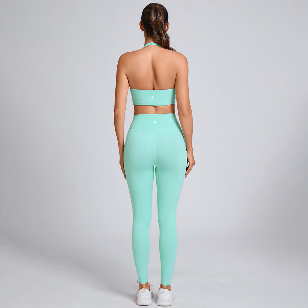 deep-V halterneck sports bra Manufacturer