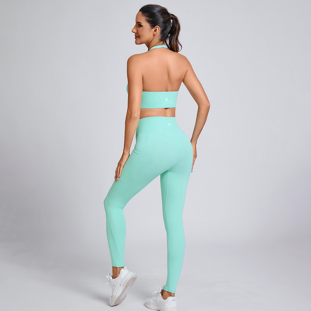 deep-V halterneck sports bra Manufacturer