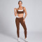 Custom layered Sports Bra and High-Waisted Leggings Manufacturer | Strappy Back Sports Bra Supplier
