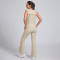 Custom Lightweight and Smooth hollowed-out Crop Top Manufacturer | Flare Pants Supplier