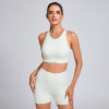 Custom Racerback Sports Bra and Shorts Manufacturer | High-waisted shorts Supplier