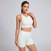Custom Racerback Sports Bra and Shorts Manufacturer | High-waisted shorts Supplier