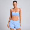 Custom Strappy Back Bra and Running Shorts Manufacturer | High-Waisted Shorts Supplier