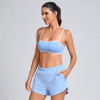 Custom Strappy Back Bra and Running Shorts Manufacturer | High-Waisted Shorts Supplier