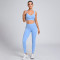 Custom Outfit 2 PCS Sports Colorblock Yoga Set Manufacturer | Running Fitness Set Supplier