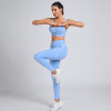 Custom Outfit 2 PCS Sports Colorblock Yoga Set Manufacturer | Running Fitness Set Supplier
