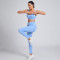Custom Outfit 2 PCS Sports Colorblock Yoga Set Manufacturer | Running Fitness Set Supplier