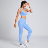 Custom Outfit 2 PCS Sports Colorblock Yoga Set Manufacturer | Running Fitness Set Supplier