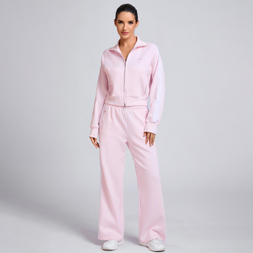 Custom Tracksuit Zip up Jacket Manufacturer |  Athletic Top Workout Gym Wear Supplier