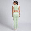 Custom Color Block Yoga Set Manufacturer | Breathable Pilates Fitness Gym Wear Supplier