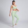 Custom Two Tone Pilates Training Yoga Set Manufacturer | Breathable Workout Gym Clothings Supplier