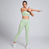 Custom Two Tone Pilates Training Yoga Set Manufacturer | Breathable Workout Gym Clothings Supplier