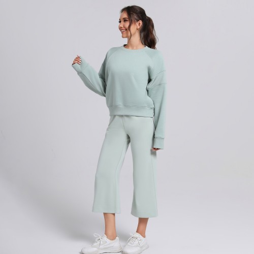 Oversized Crewneck Sweatshirt Manufacturer | Raglan Sleeve Soft Sweatshirt Sweatsuit Supplier