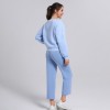 Oversized Women's V-Neck embroidery Sweatshirt  |  Cotton Fleece Jogger Pants Athletic Wear Vendor