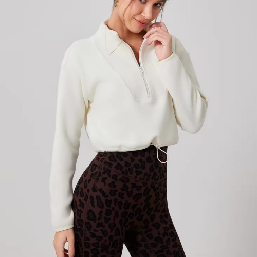 Custom Workout Half Zipper Hoodies Manufacturer |  Training Heavy Pullover  Coats suppliers