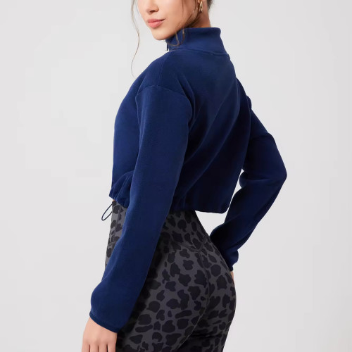 Custom Workout Half Zipper Hoodies Manufacturer |  Training Heavy Pullover  Coats suppliers