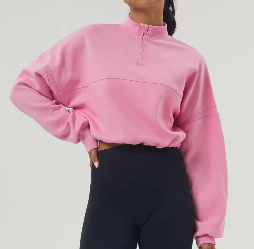 Custom Workout Half Zip Sweatshirts Manufacturer | Outfits Pullover Thickened Jackets suppliers