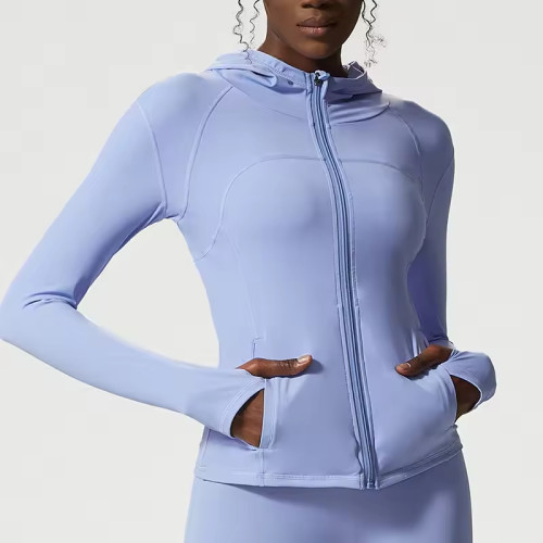 Custom Nylon Sports Jacket Manufacturer | Spandex Women's Gym Clothing supplier