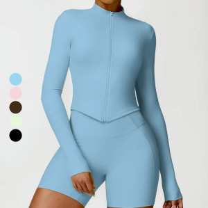 Custom Zipper WorkOut Outdoor Jacket Manufacturer | Sports Coats Gym Running supplier