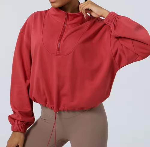 Custom Women's Half Zipper Sweatshirt Manufacturer | sweatshirt wholesale supplier