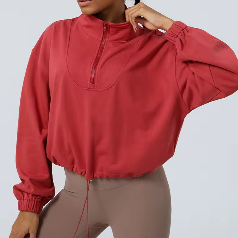 Custom Women's Half Zipper Sweatshirt Manufacturer | sweatshirt wholesale supplier