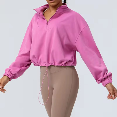 Custom Women's Half Zipper Sweatshirt Manufacturer | sweatshirt wholesale supplier