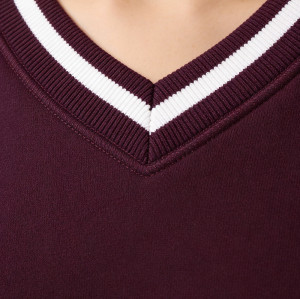 Custom Women's 100% Cotton Fleece Boxy Sweatshirt Manufacturer | Drop Shoulder Cropped Sweatshirt wholesale supplier