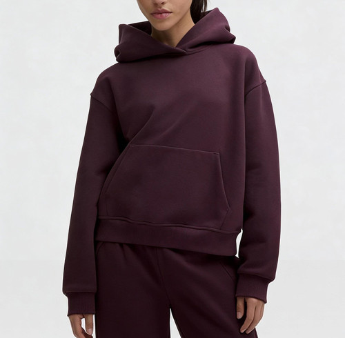 Custom Private Label Women Heavyweight Hoodie Manufacturer | Boxy Fit Hooded Sweatshirt supplier