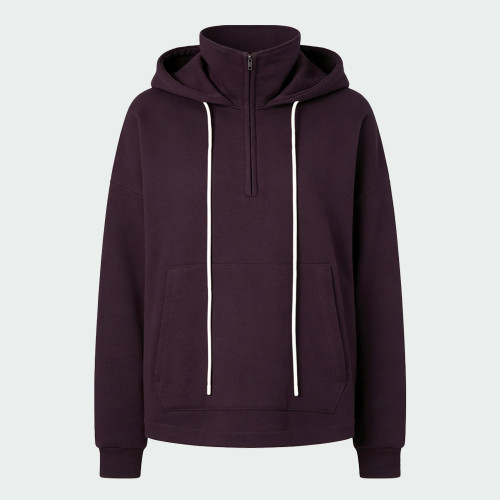 Custom Private Label Women Half Zip Hoodie Manufacturer | High Neck Pullover Hoodie supplier