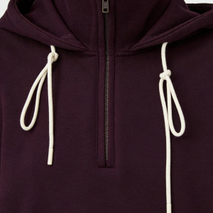 Custom Private Label Women Half Zip Hoodie Manufacturer | High Neck Pullover Hoodie supplier