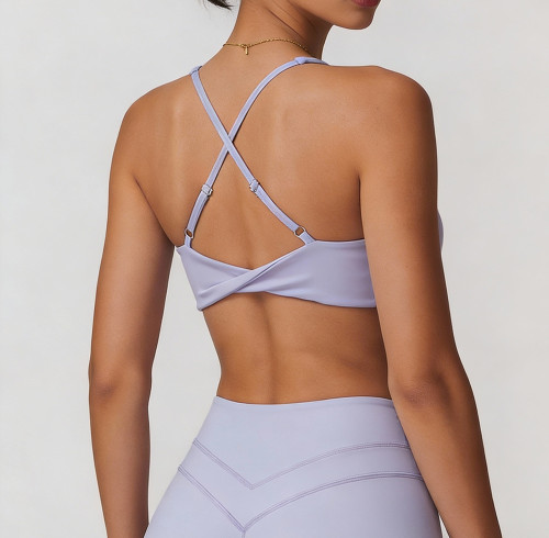 OEM Criss Cross Back Twist Sports Bra Manufacturer | Private Label Activewear Manufacturer