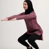 Modest Sportswear Longline Yoga Top  Manufacturer | Muslim Activewear Supplier